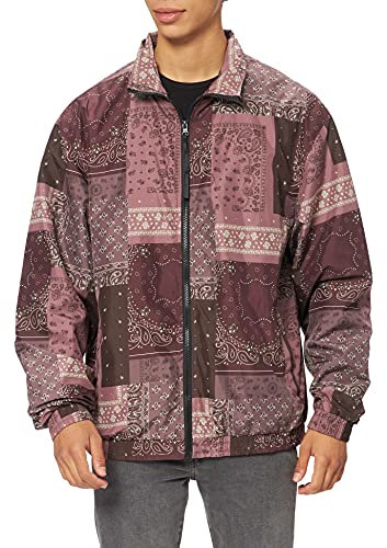Urban Classics Herren Jacke 90´s Track Jacket bandana aop S