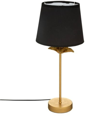 Atmosphera - Lampe à poser Palmier - noir et doré - métal H45-5 cm