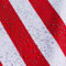 AQUA DENVER Wasserdichter Polyester Stoff Reißfest für Vordächer, Zelte, Outdoorbekleidung, Garten Meterware Farbpalette (Weiß-rote Streifen)