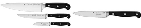 WMF Spitzenklasse Plus Messerset 3teilig Made in Germany, 3 Messer geschmiedet, Küchenmesser & Spitzenklasse Plus Allzweckmesser 20,5 cm, Performance Cut, Spezialklingenstahl, Klinge 10 cm