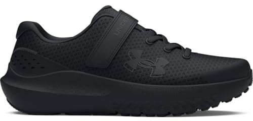 Under Armour UA BPS Surge 4 AC Zapatillas para correr, ligeras deportivas para niño, color negro/negro/negro