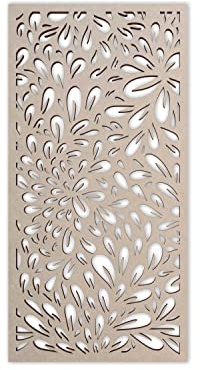 Jess and Jessica Wooden Flower Pattern Lattice - Mandala Wall Art for Home Decor, Wall Panels, Overlays, Trellis, Privacy Screens & Yard Decor