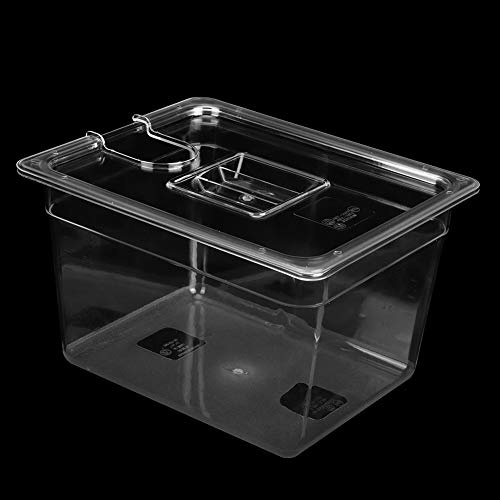 Natudeco 11L Conteneur sous Vide récipient sous Vide à charnière Pliable Récipient Transparent pour Cuisine à Domicile Circulateur Sous Vide Cuiseur