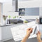 24 pezzi Adesivi per Piastrelle, 15x30cm Adesivi Mattonelle Impermeabile PVC Autoadesivo Decorazione Adesivi Parete Wall Stickers per Piastrelle del Bagno e Della Cucina