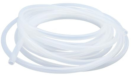 LAVMHAB Tuyau flexible en silicone - Diamètre intérieur : 8 mm - Diamètre extérieur : 12 mm - Longueur : 5 m - Convient pour un usage alimentaire - Transparent - Pour transfert d'eau et d'air