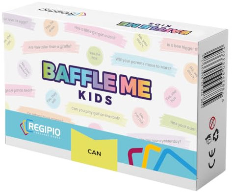 REGIPIO Lernspiele Englisch für Kinder - Baffle Me Can - Englisch Lernen Kinder Spiel A1-A2 - Kartenspiel Kinder Englisch - Lernspiel Englisch - Spiele Englisch Grundschule
