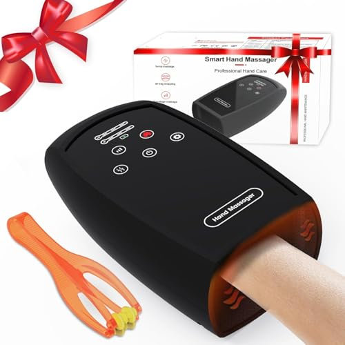 Mothers Day Gifts for Mom - Hand Massager with Heating - Birthday Gifts for Women Men,Gifts for Women Men Mom Dad,Cordless Electric Hand Massager
