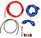Amplifier Power Wire Kit, True 4 AWG Installation Wiring, Durable Cable with Better Conductivity,Subwoofer Wiring Kit,Amp Wiring Kit for Car Game Amplifier, Car Horn, Car Subwoofer