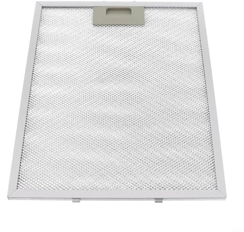Filtre de hotte aspirante en acier inoxydable avec grille d'aération pour hotte aspirante – 340 x 280 x 9 mm