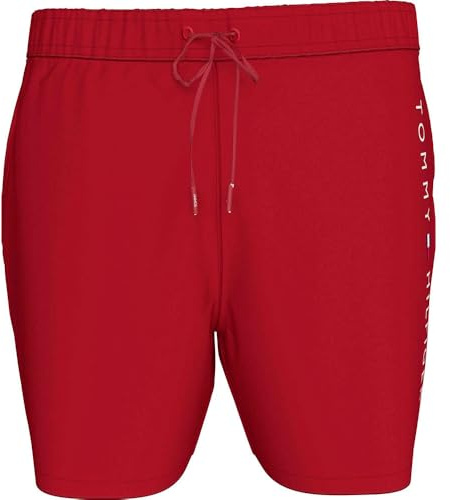Tommy Hilfiger Herren-Badehose, Rot (Mittelrot), XXL