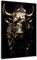 Stier Gold Style Kunstdruck Leinwandbild Wandbild XL Wanddeko Größe 30x40x2cm
