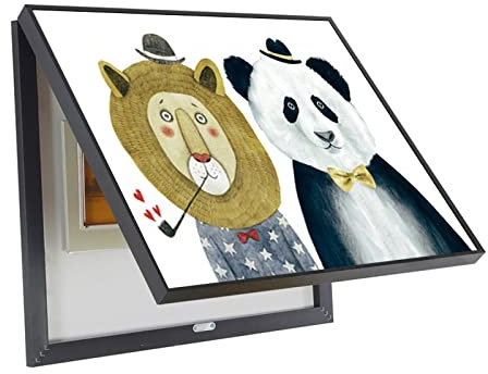 Verteilerkasten Dekorative Malerei, Abdeckung for Schalttafeln, Rahmen, Klapp-Dekorative Abdeckung, Kasten, Thekenverteilerkasten, Verstecken von Gemälden, Dekoration, Schutzhülle, E, 60 x 50 cm, Farb