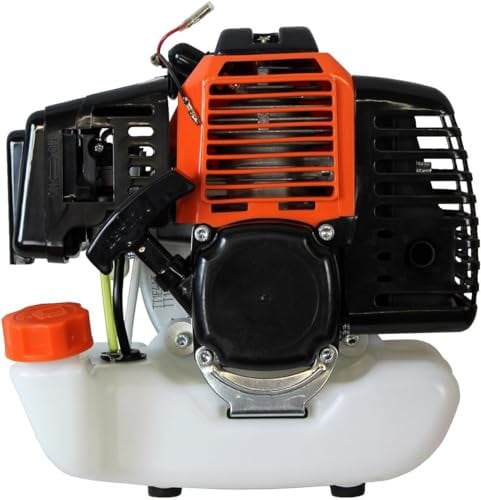 HOBBYTECH Moteur 2 Temps 3904803031 Complet avec axe de Transmission pour débroussailleuse, Taille haie et élagueuse Compatible Scheppach Parkside PBK4B3 Woodstar Gardenline