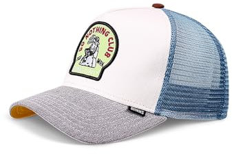 Djinns - DNC Frog (white/grey/blue) - Trucker Cap Meshcap Hat Kappe Mütze Caps
