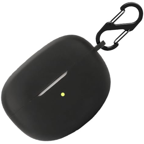 Custodia in silicone per Oppo Enco X, custodia protettiva antiurto e pelle protettiva per Oppo Enco X with Keychain (nero)