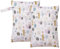 HBselect 2 Stück Nasstasche Wetbag Kindergarten wiederverwendbar Wet Dry Bag Windeltasche Nassbeutel Personalisiert for Baby Weißer Wald