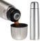 0.5 Litre Flask Stainless Steel Vacuum Camping Hiking Bullet Thermos Litre Hot Cold 500ml | Metal Vacuum Drink Flasks to Keep Cold & Hot | Ideal for Sports, Home, Office, Travel