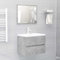 Yunir Badezimmer-Waschtisch-Set mit Waschbeckenunterschrank, an der Wand Montierter Badezimmer-Waschtisch-Schrank mit Schublade, Modernes Badezimmer-Waschtisch-Möbelset mit