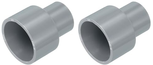 QUARKZMAN Reductor de Tubería de UPVC 32 * 20mm Gris 2Pcs