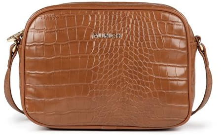 Munich Damen Block Croco Fw25 Crossbody Camera C/Brown Taschen und Rucksäcke, braun