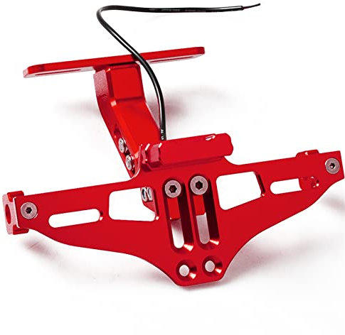 PuLaif Motorcycle plate mount Motorcycle License Plate Bracket Licence Plate Holder Frame Number Plate For BMW K1200R K1300 S/R/GT For SPORT K1200S K1300R(Black- Silver)