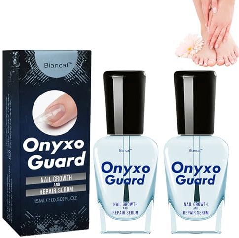 Biancat OnyxoGuard Nail Growth and Repair Serum,Nail Repair Serum, Biancat OnyxoGuard Nail Growth Treatment Serum,Nail Hardener for Growth and Strength,Nail Strengthener for Damaged Nails(2 Bottle)