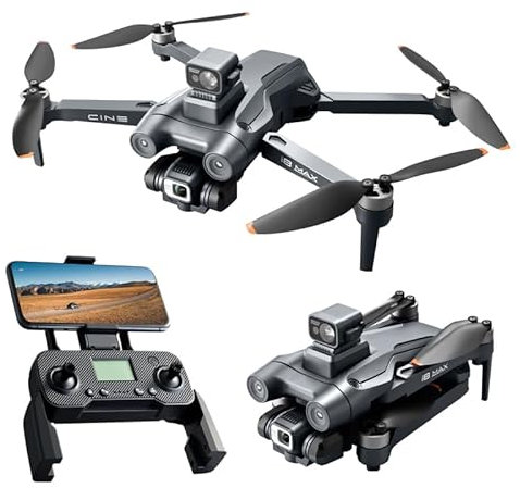 Drone with Camera for Adults, 4K FPV Camera, Drone for Beginners with Altitude Hold, GPS, one-click return, One Key Landing, 4 Way Obstacle Avoidance, Speed Adjustment, Headless Mode, 3D Flips