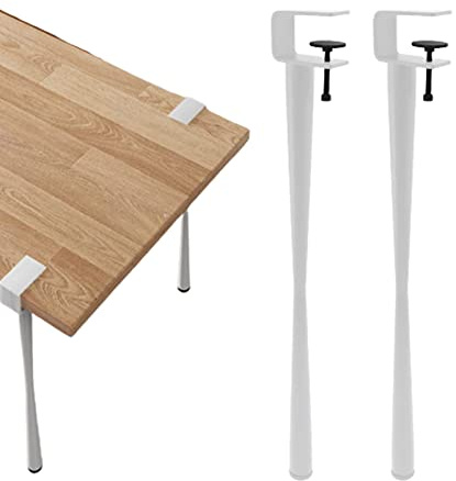 SFQEVHRZ Metal table clamp legs， 2Pcs F-Shape Dining Desk Legs,Office Table Legs DIY Iron Bench Leg