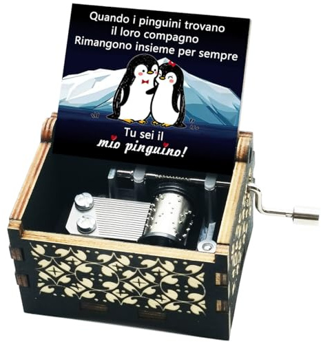 Valentinstagsgeschenk für ihn, Pinguin Spieluhr Jubiläumsgeschenk für Sie, You Are My Sunshine Spieluhr Geschenk für Freundin Ehemann