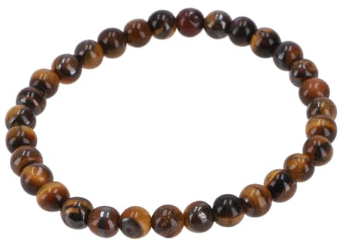 GURU SHOP Mala Armband, Handmala, buddhistischer Schmuck, 6 mm | Unisex, natürliche Perlen, elastisches Band, spirituelle Energie, stilvolles Accessoire