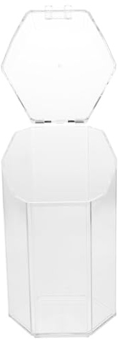 VILLCASE Makeup Brush Holder Cosmetic Tool Bucket Acrylic Cylinder Large Capacity Dustproof Unique Design Smooth Appearance Home Desktop Storage