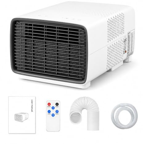 TBANVOO Climatizzatore Portatile 3000BTU, 280W a Risparmio energetico, deumidificatore e Ventilatore con Touchscreen, Controllo Cordless, Silenzioso per Van Camper (8-15m²)