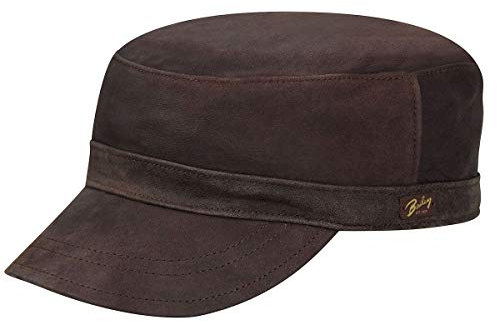 Bailey 1922 Falconer Army Cap Armycap Herren - mit Schirm, Futter Winter Herbst-Winter - M (56-57 cm) braun