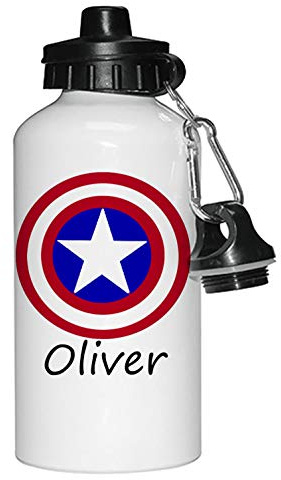 Personalised Kids Drinks Water Bottle, Marvel Boys Bottle Gift