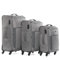 FERGÉ Kofferset Weichschale 3 teilig leicht erweiterbar Saint-Tropez Reisekoffer Trolley-Set (Handgepäck, L, XL) 3er Set Stoff-Koffer Roll-Koffer 4 Rollen Stretch-Flex grau