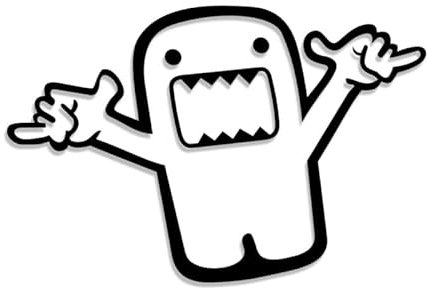 Decus DOMO KUN ALOA XXL 1003 (schwarz) // Sticker OEM JDM Style Aufkleber