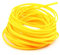 Othmro 10m/32.8ft PET extensible tresse câble gaine flexible de grillage jaune