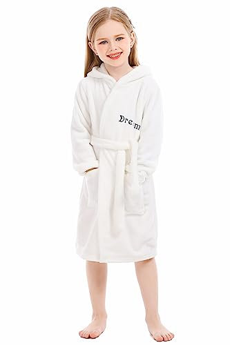 XINNE Unisex Bambino Corallo Del Panno Morbido Con Cappuccio Vestaglia Accappatoio Ragazzi Ragazze Toddlers Pigiami Degli Indumenti Da Notte