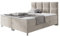 Mirjan24 Boxspringbett Evan mit Zwei Bettkästen, Bonellfederkernmatratzen + Schaumstoff und Topper, Kopfteil gesteppt und gepolstert, Continentalbett, Polsterbett, Ehebett (Fresh 01, 160 x 200 cm)