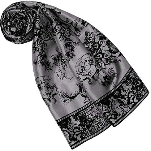 Lorenzo Cana Designer Seidentuch 100% Seide Tuch Halstuch Damentuch mehrfarbig bedruckt 90 x 90 cm Markentuch 8917377
