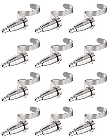 sourcing map Picture Hanging Wire Hook, 12pcs 11mm Open Adjustable Copper Hooks for Home Picture Art Gallery Picture Display Kit