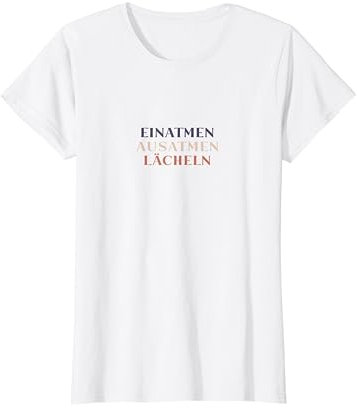 Modernes Yoga Einatmen Ausatmen Meditation Namaste Damen T-Shirt