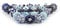 Craft Trade Ceramic Knobs for Cupboards Assorted Cabinet Knobs Vintage Blue Door Knobs Colorful Kitchen Furniture Pull Handles Cabinets Cupboard for Wardrobe Home Interior - Pack of 25
