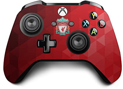 Head Case Designs Officially Licensed Liverpool Football Club Crest Red Geometric Art Vinyl Sticker Gaming Skin Decal Cover Compatible With Xbox One S/X Controller