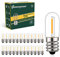 Genixgreen Bombillas LED E14 Blanco Cálido 1W T16 Mini Bombilla Tubular Equivalente 10W,Bombilla Nevera 2200K Blanco Cálido para Lámpara de Mesa Lámparas de Sal, 50Lm, No Regulable,Paquete de 25