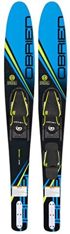 O'Brien Vortex Combo Water Skis with Adjustable Bindings – Wide-Body Design for Easy Deep-Water Starts – Perfect for Beginners and Intermediate Riders