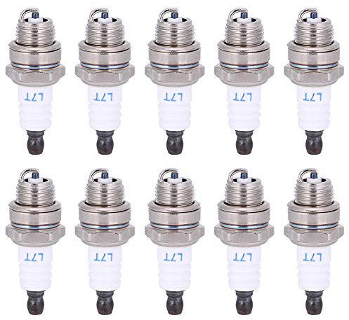 10 Stück Kettensägen-Zündkerze L7T-Zündkerze für Sägen, Kettensägen, Rasenmäher, Heckenscheren