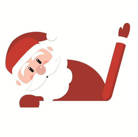 MEISH Christmas Rear Wiper Decal Sticker Funny Waving Wiper Sticker Christmas Decoration for Rear Window SUV Car