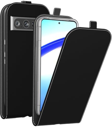 ACCEZZ Flipcase Hülle kompatibel mit Google Pixel 8 Pro– Flip Case Tasche – Handytasche zum Aufklappen in Schwarz [1 Kartenfach, Magnetverschluss, Premium Kunstleder]