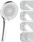 STOAT® pommeau de douche grand diamètre. Texture lourde et matériaux solides. Quatre modes au choix.douchette douche salle de bain.pommeau douche.poire de douche.pomo de douche.paumeau douche.Argent